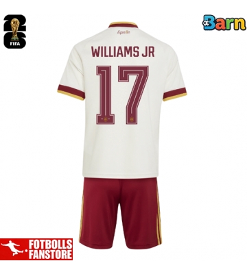 Spanien Nico Williams #17 Bortatröja Barn VM 2026 Kortärmad (+ Korta byxor)